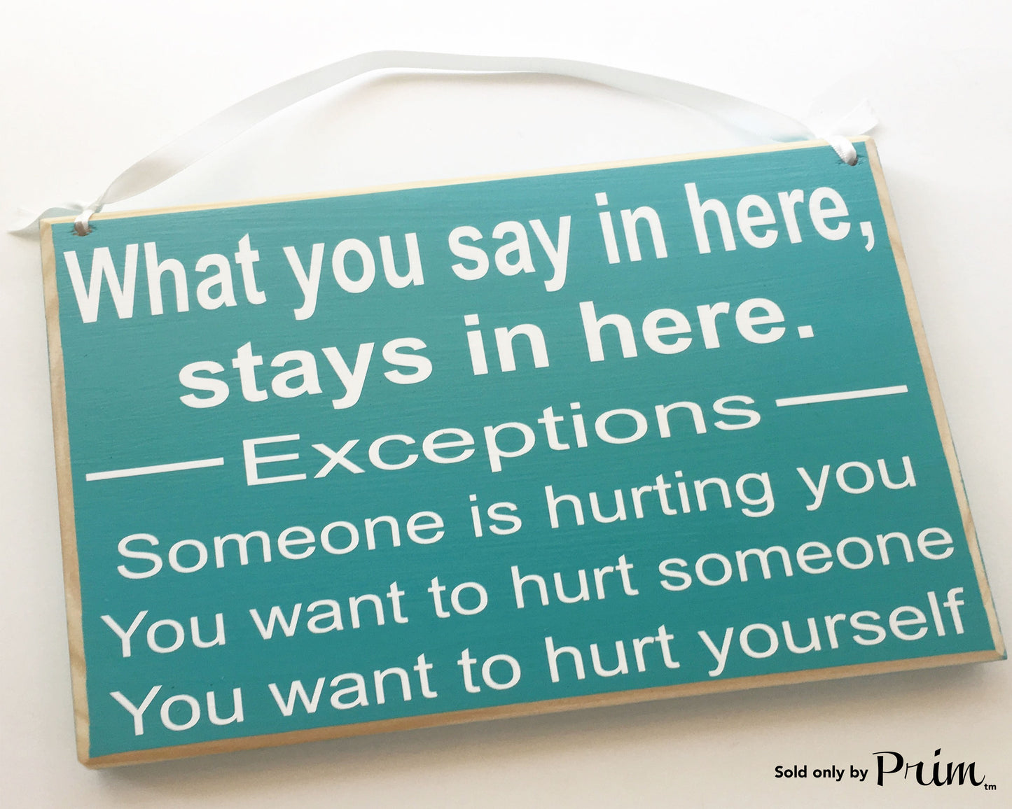 10x8 What You Say In Here Stays In Here Custom Wood Sign Guidance Counselor Salon School Meeting Office Welcome Plaque