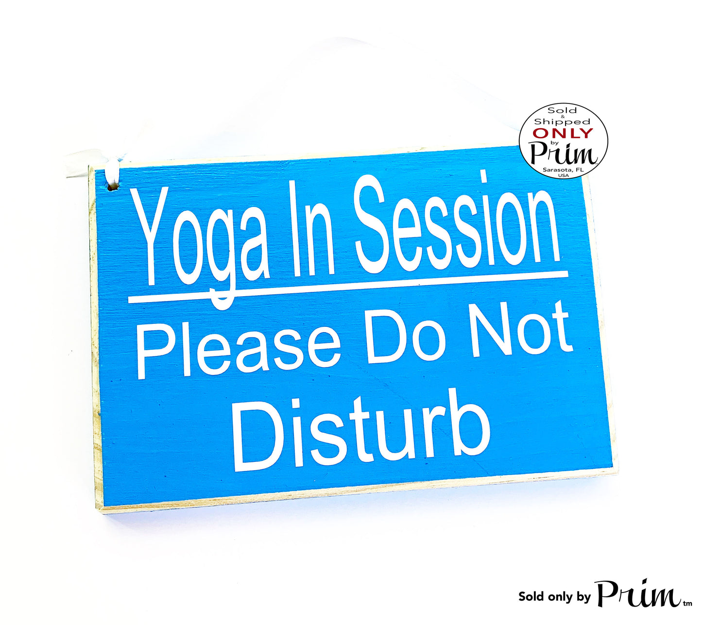 8x6 Yoga In Session Please Do Not Disturb Custom Wood Sign Namaste Om Relaxation Spa Meditation Relaxation Soft Voices Quiet Door Plaque Designs by Prim
