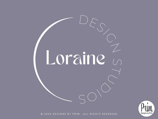 Loraine Collection Brand Logo Design | Modern Premade Logo Design