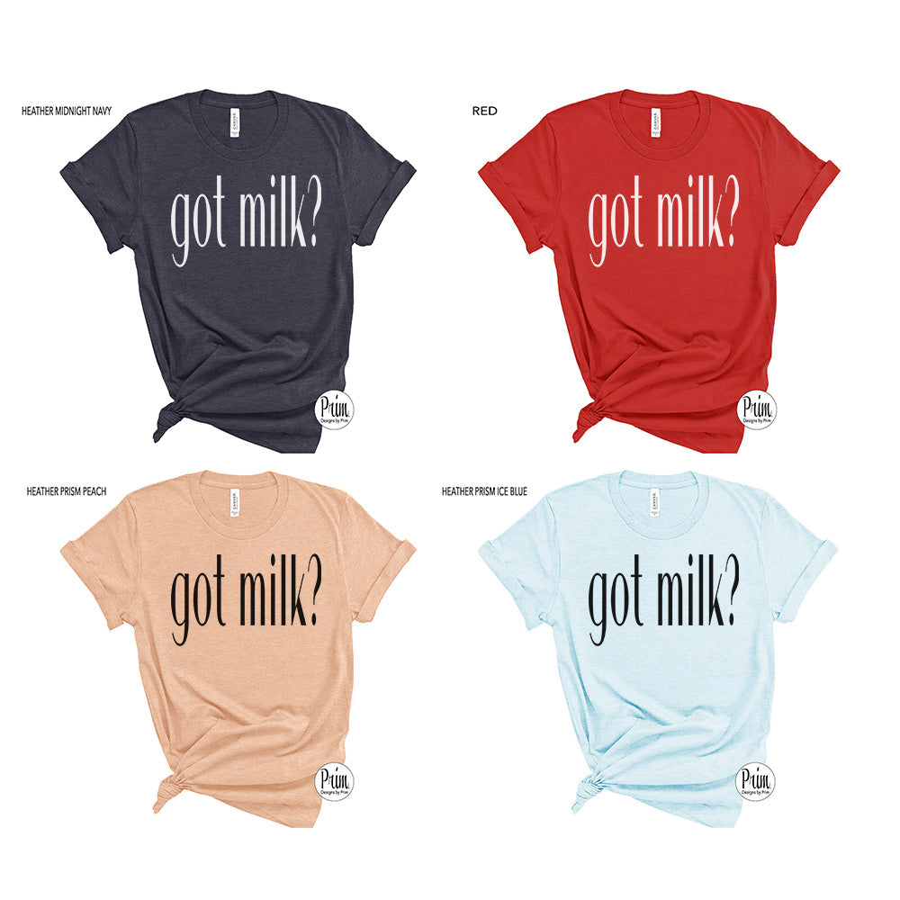 Got Milk? Soft Unisex T-Shirt | Vintage Trend Celebrity Commercial 80's  Style Fun Graphic Tee Shirt Top