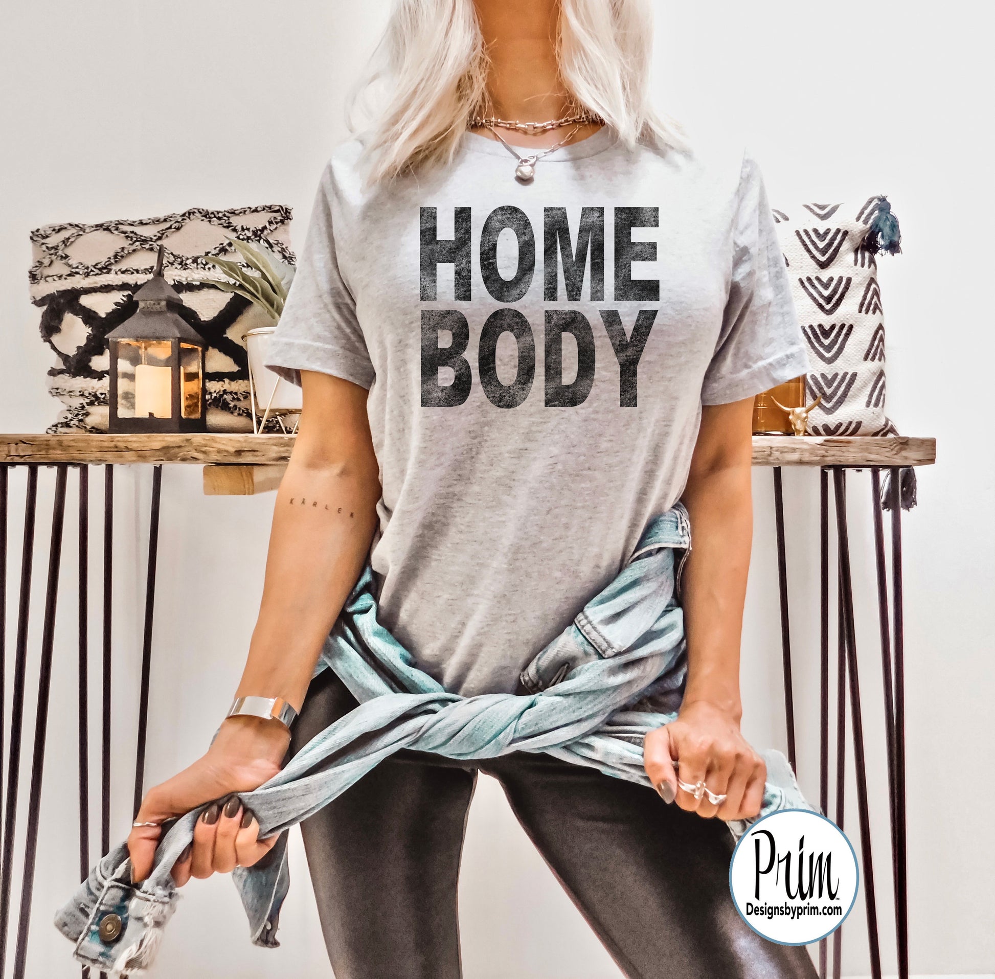 Designs by Prim Homebody Soft Unisex T-Shirt | Introvert Indoorsy Stay at Home Work from Home Social Distance Tee Top