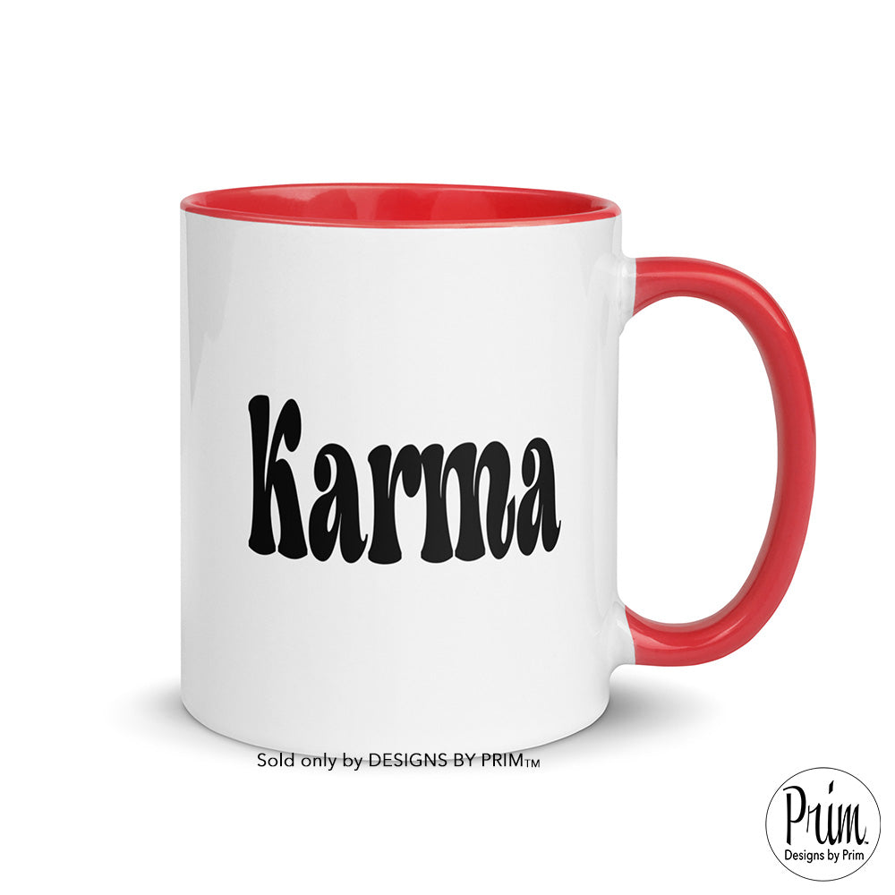 Designs by Prim Karma Funny 11 Ounce Ceramic Coffee Mug | Calm Down Keep Calm Chilling Peace Zen Fun Tea Cup