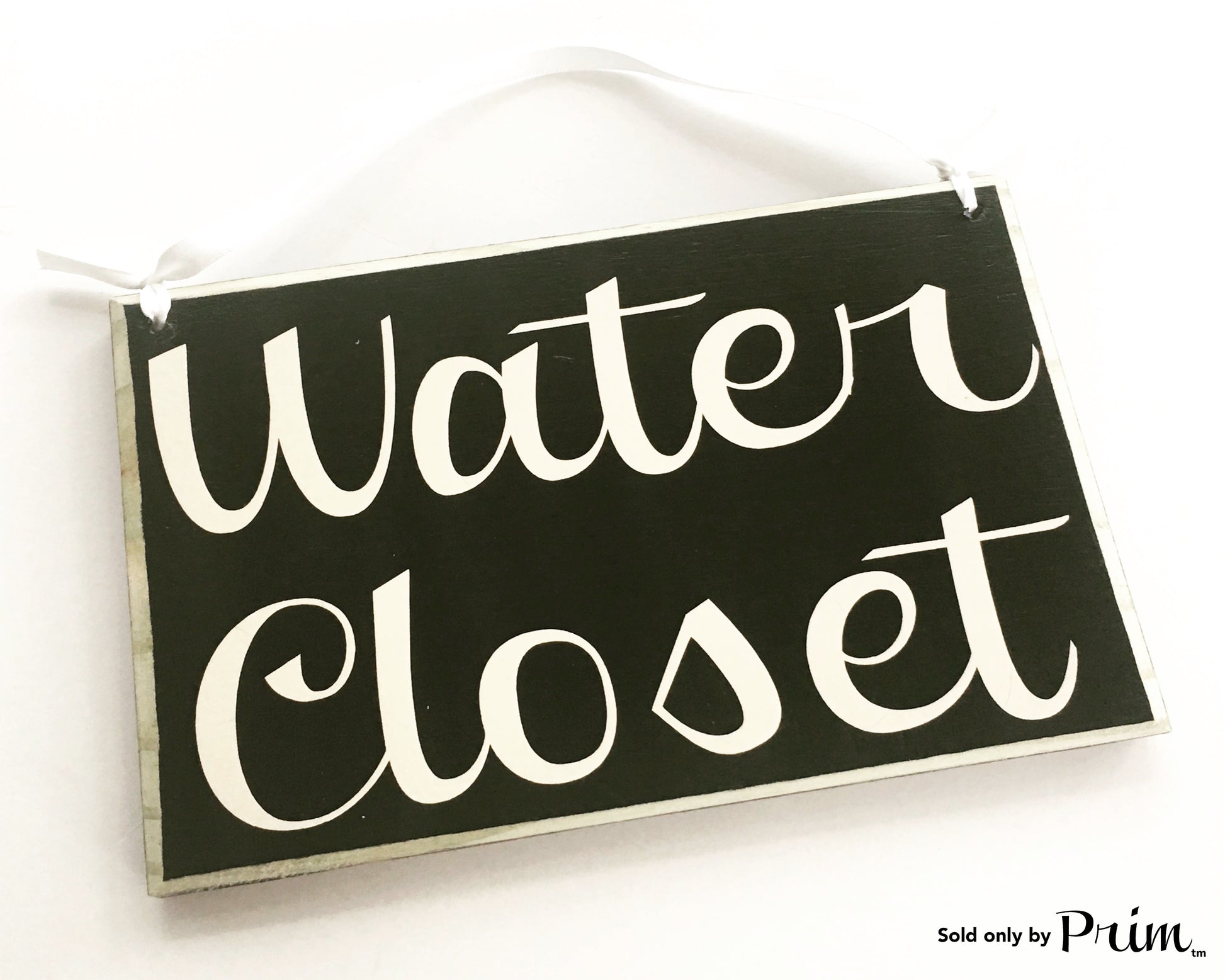 8x6 Water Closet (Choose Color) Custom Bathroom Restroom Welcome WC Loo Wood Sign Plaque