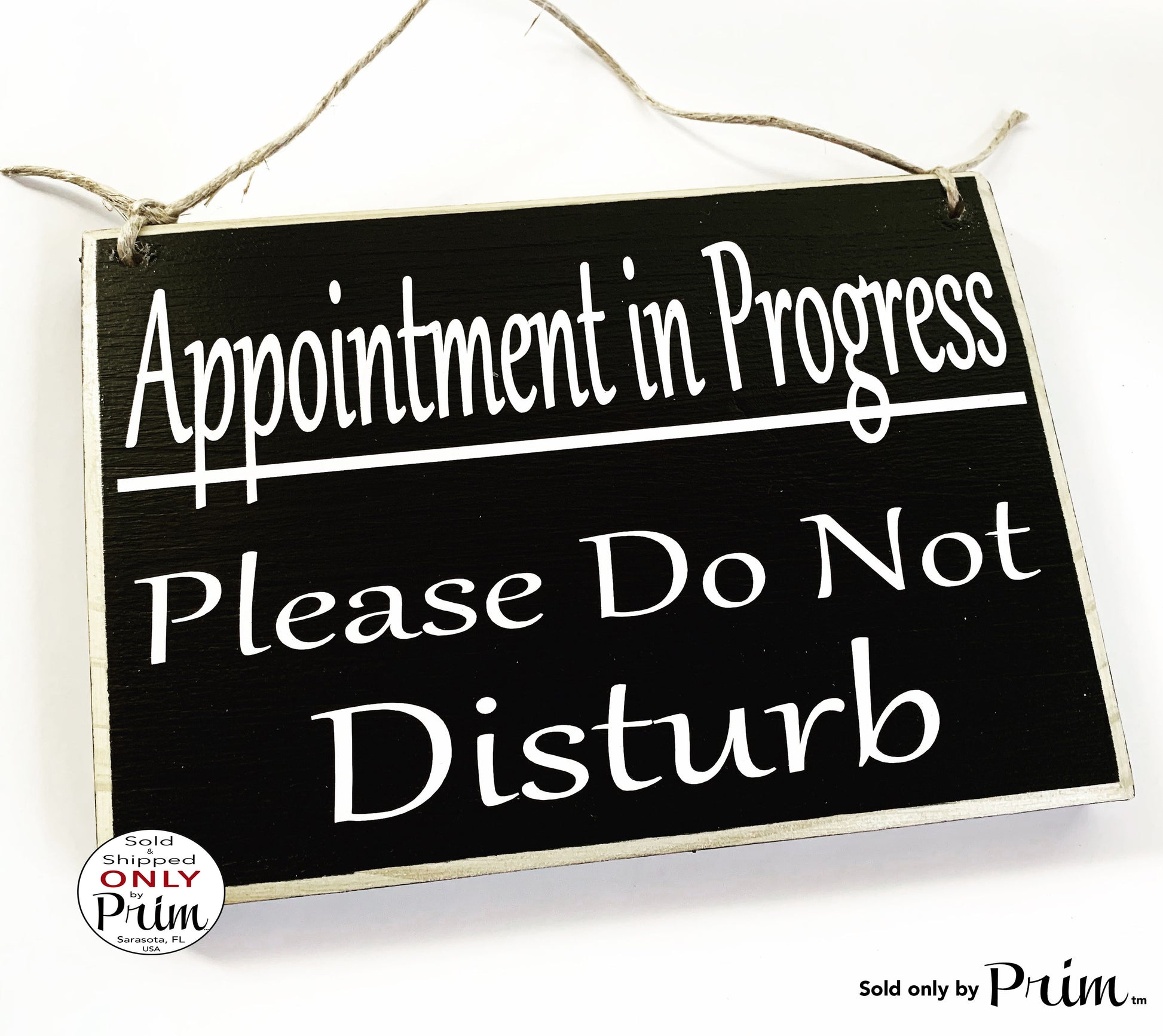 10x8 Appointment In Progress Please Do Not Disturb Custom Wood Sign In Session Massage Spa Shhh Meeting 