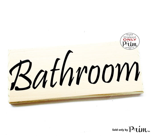 10x4 BATHROOM Custom Wood Sign Loo Restroom Bath WC Office Spa Salon Home Business Wall Door Plaque