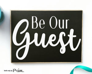 Be Our Guest Custom Wood Family Bedroom Air Bnb Pool House Guest House Plaque