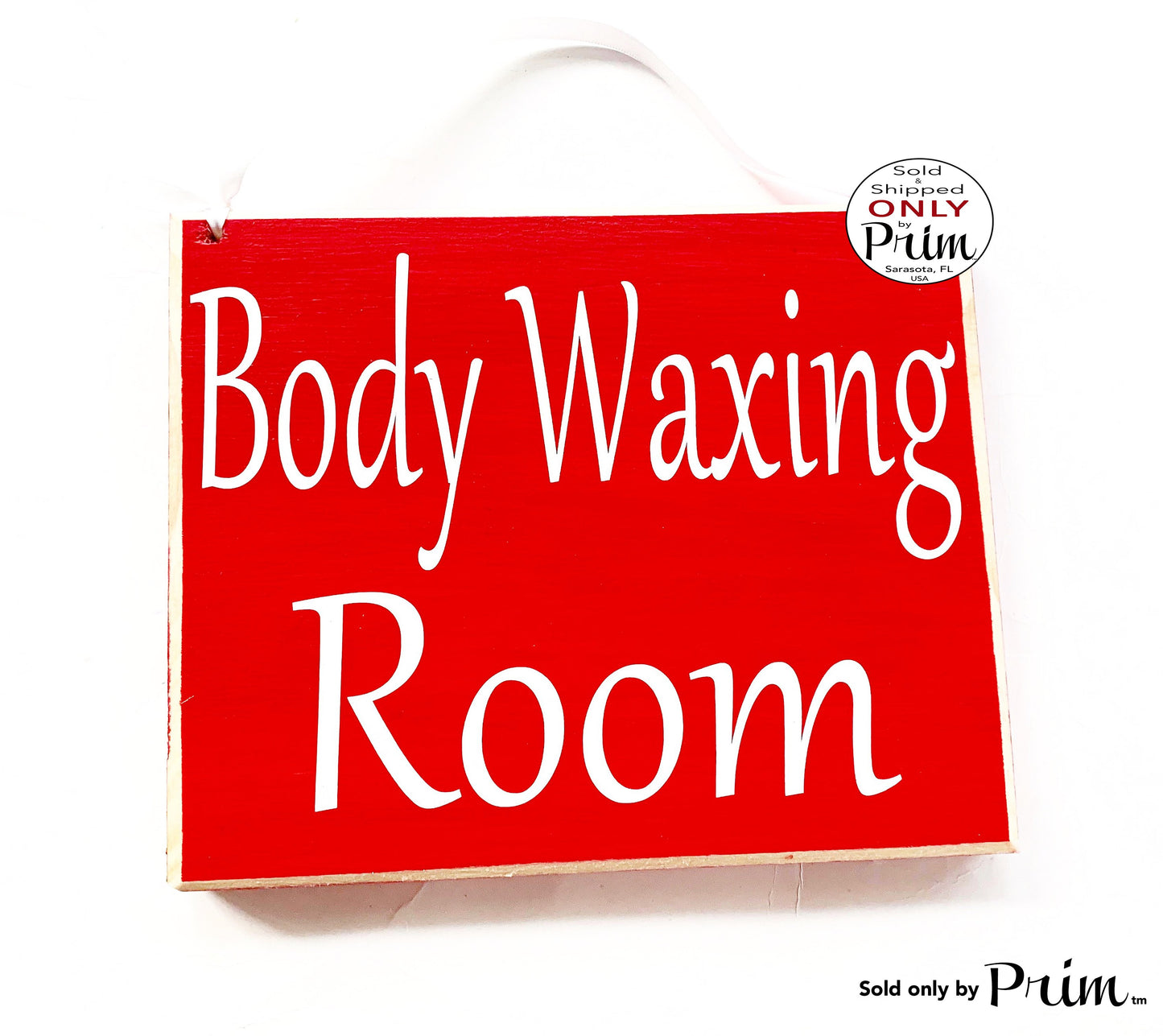 8x8 Body Waxing Room Custom Wood Sign | Spa Treatment In Session Progress Service Please Do Not Disturb Wall Door Hanger Plaque