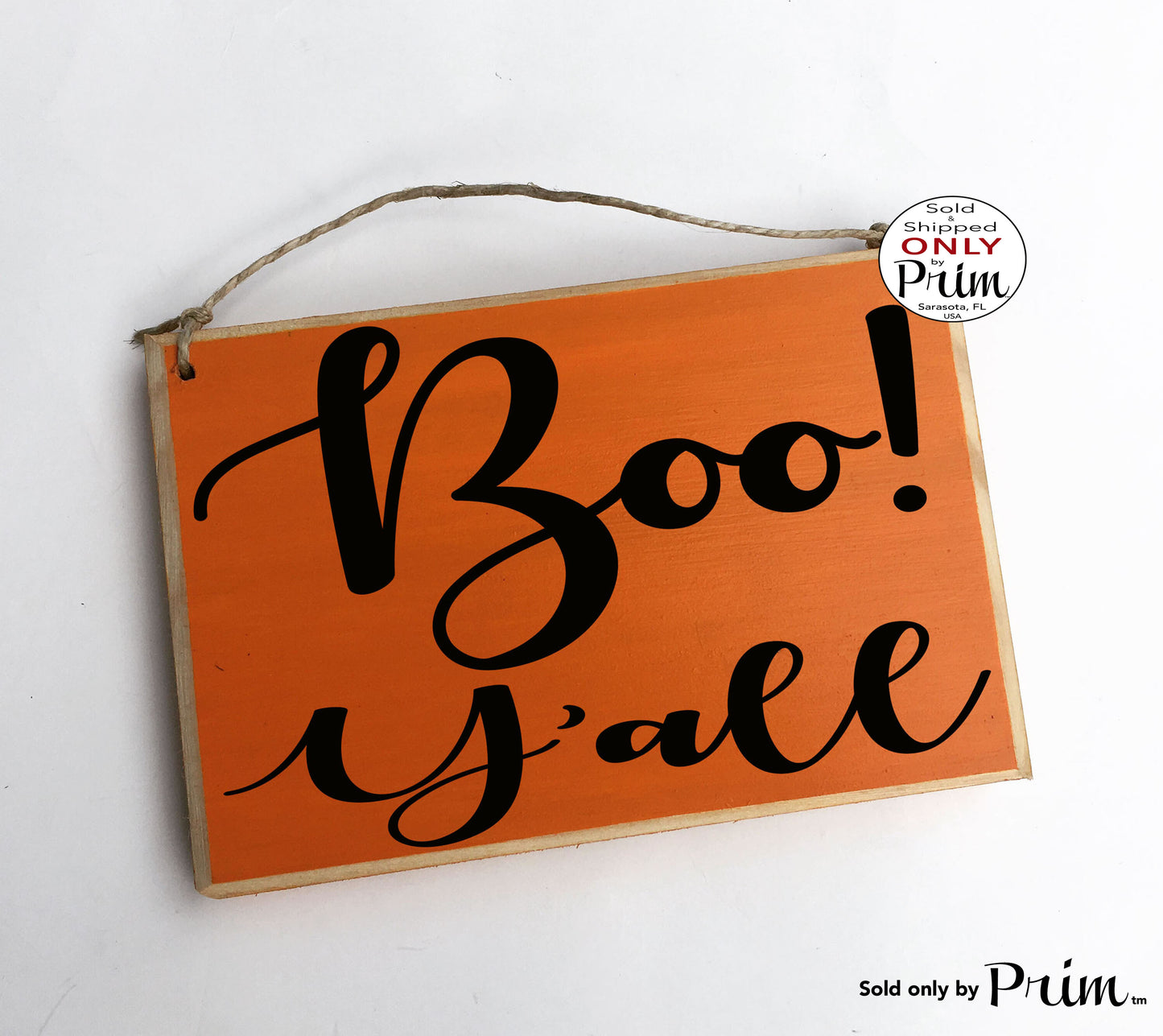 Boo! Y'all Custom Wood Sign Autumn Fall Halloween Give Thanks Pumpkin Spice Thanksgiving Gather