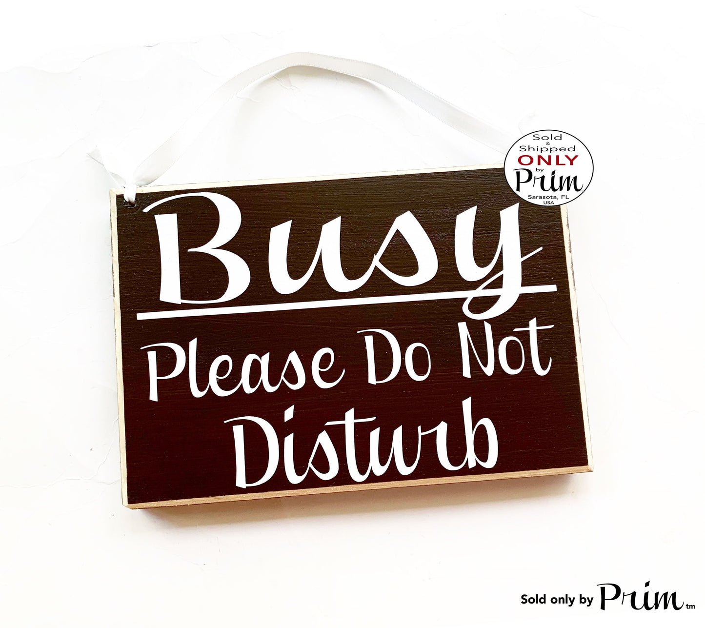 8x6 Busy Please Do Not Disturb Custom Wood Sign In Session Progress Welcome Meeting Quiet Work Cubicle Office Conference Wall Door Plaque