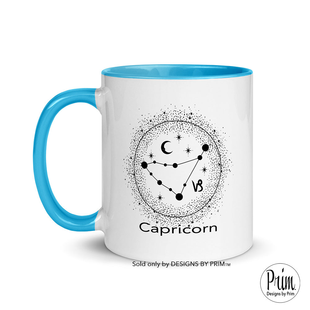 Designs by Prim Capricorn Constellation Zodiac 11 Ounce Ceramic Mug | Astrology Horoscope 12 Months Birthday Gift Coffee Tea Cup