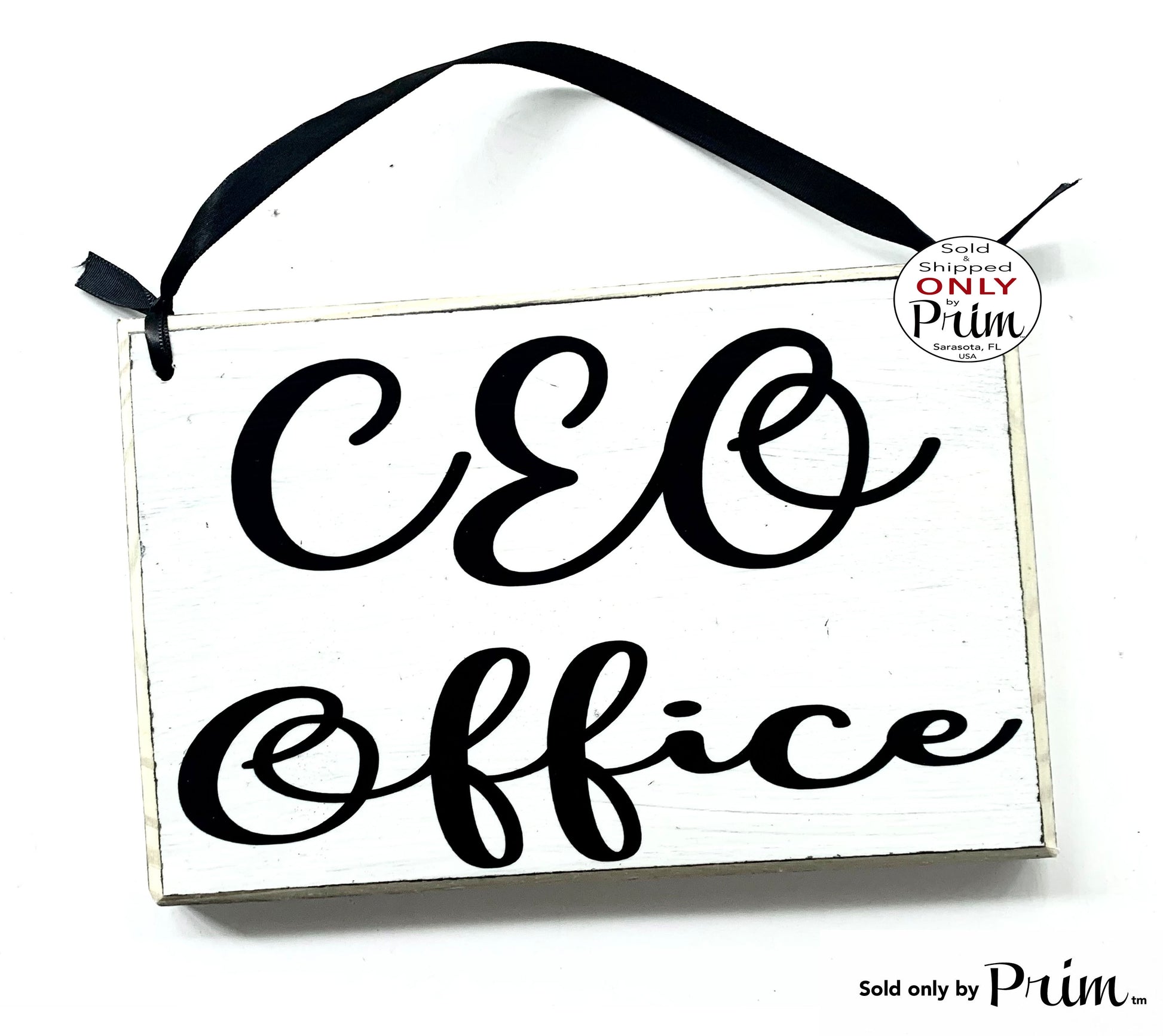 8x6 CEO Office Custom Wood Sign Executive Suite Custom Wood Sign Manager Supervisor Boss Space Business Management Leadership Door Plaque Designs by Prim