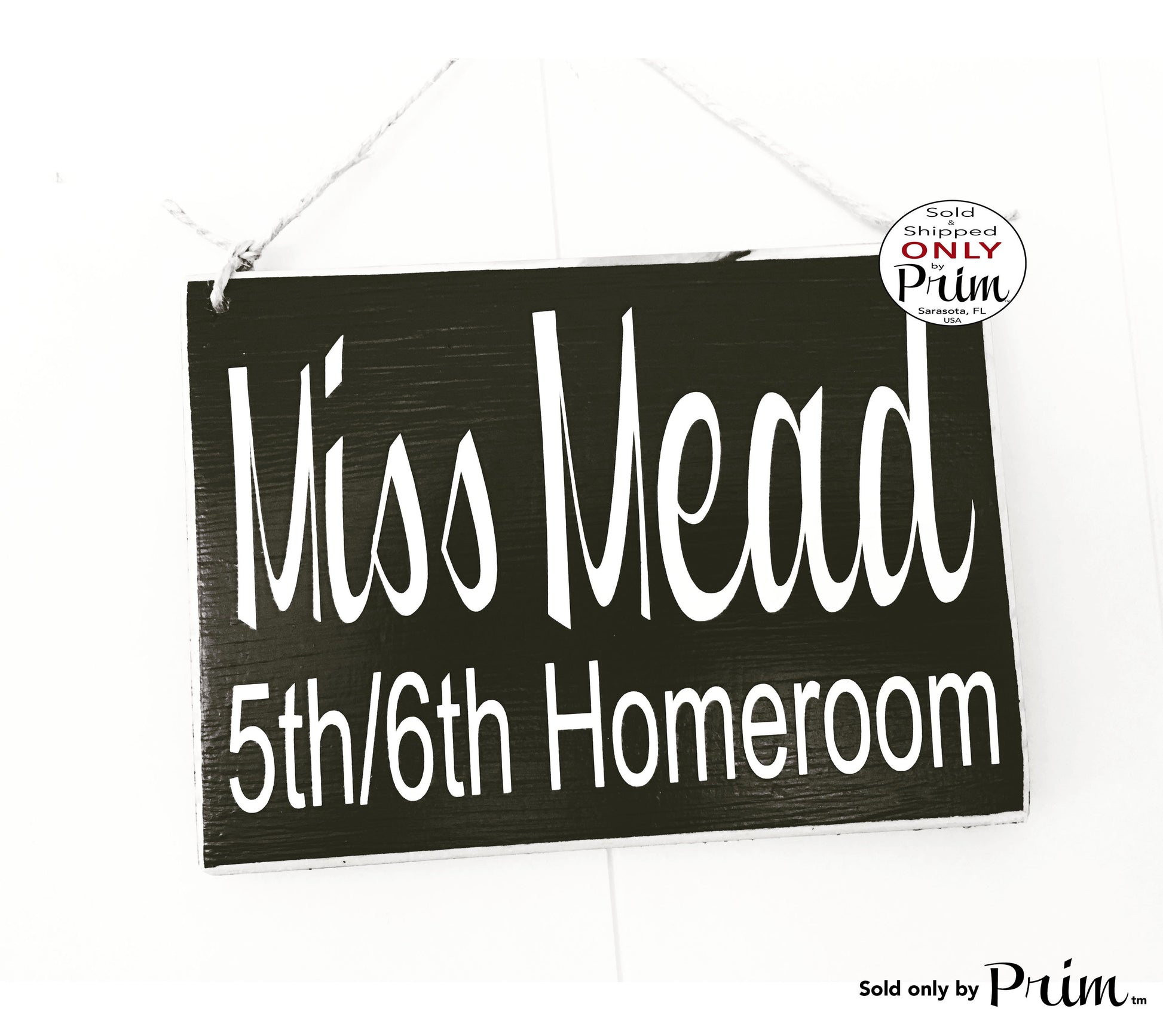 8x6 Teacher Classroom Name Custom Wood Sign Personalized Counselor Teach Class Student Class In Session Back to School Supplies Door Plaque