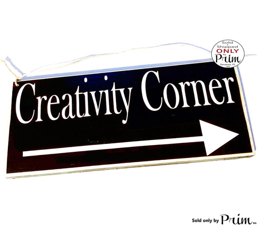 12x6 Custom Creative Corner Arrow Front Door Custom Wood Sign Meditation Artist Designer Workshop Business Deliveries Leave Packages Plaque
