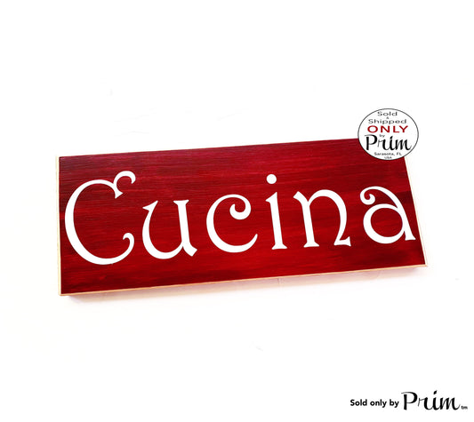 10x4 Cucina Italian Custom Wood Sign | Mangia Kitchen Cook Chef Plaque | Italy Kitchen Wall Decor | Italian Kitchen Decor | Cucina Plaque