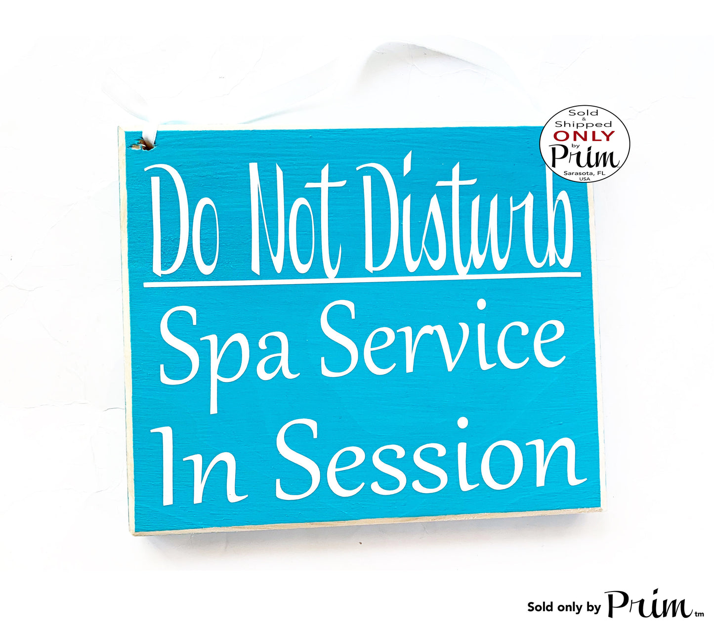 8x8 Do Not Disturb Spa Service In Session Custom Wood Sign | Treatment Massage Facial Waxing Lashes Brows Consultation Progress Door Plaque