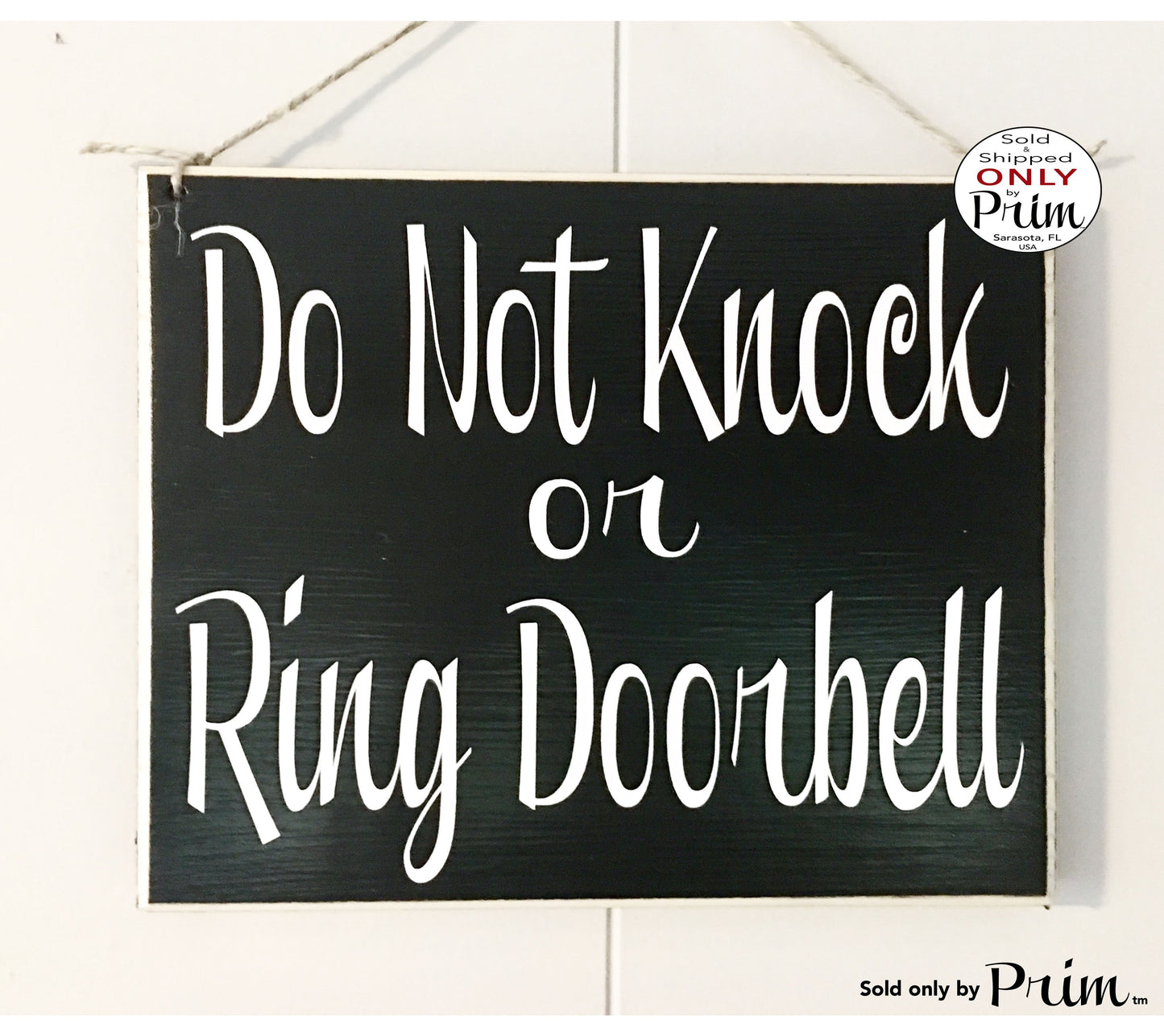 8x8 Do Not Knock Or Ring Doorbell Custom Wood Sign Do Not Disturb Shhh Baby Sleeping Day Sleeper Nursery Night Nurse Welcome Door Plaque 