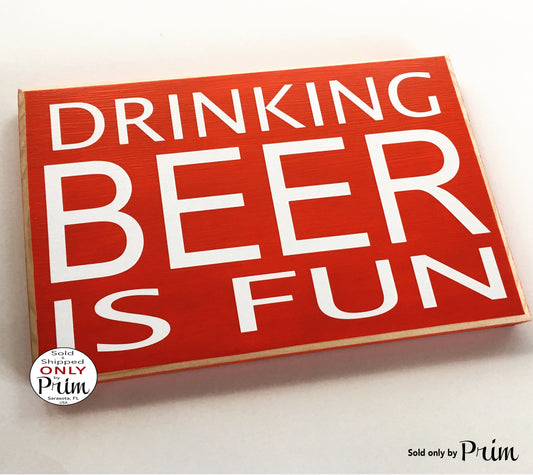 Drinking Beer Happy Hour 10x8 Custom Wood Sign Party Man Cave Beer Wine Funny