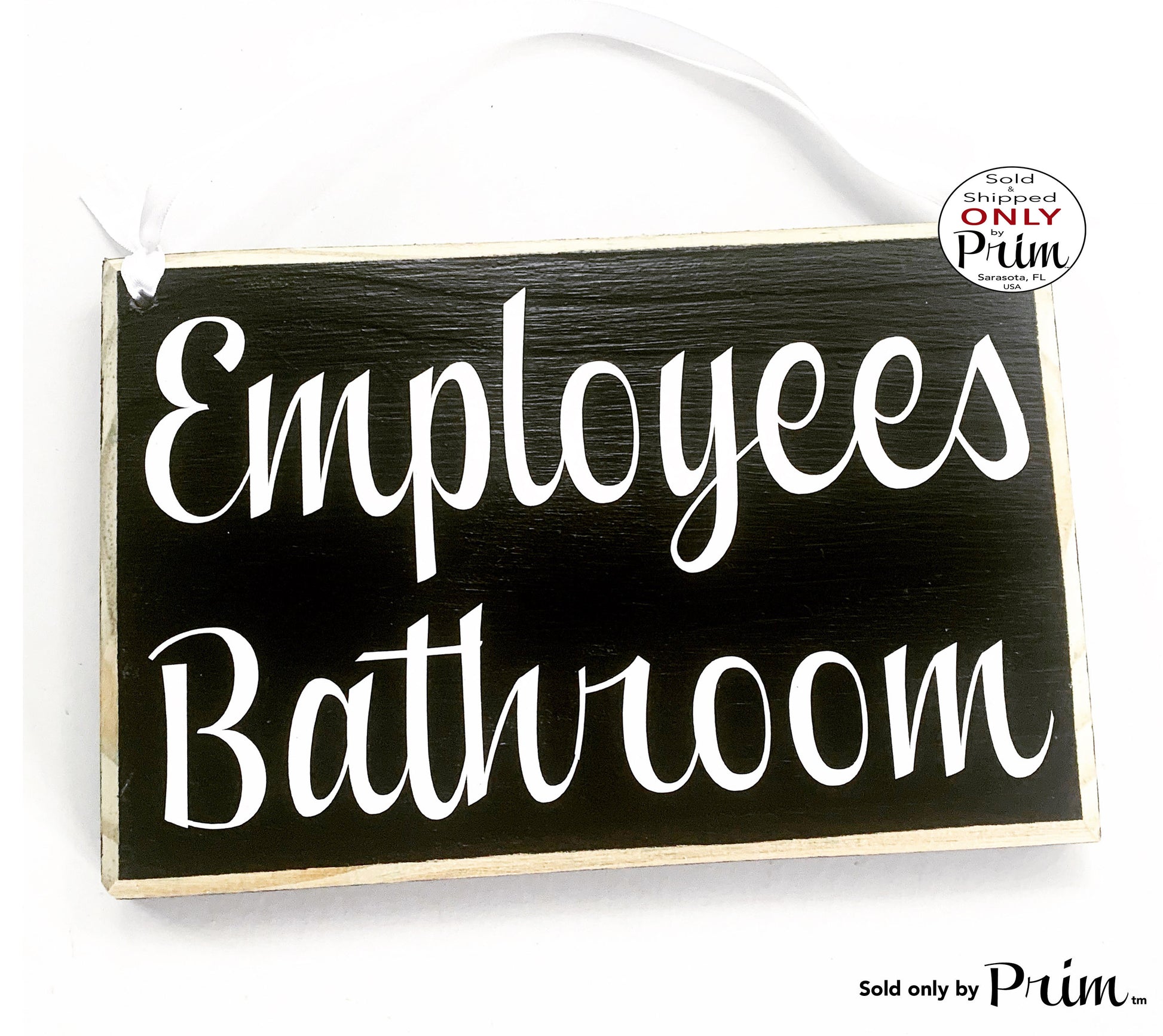 8x6 Employees Bathroom Custom Wood Sign Sorry No Public Restrooms Bathroom Loo Business Store Spa Office Staff Only Do Not Enter Door Plaque Designs by Prim