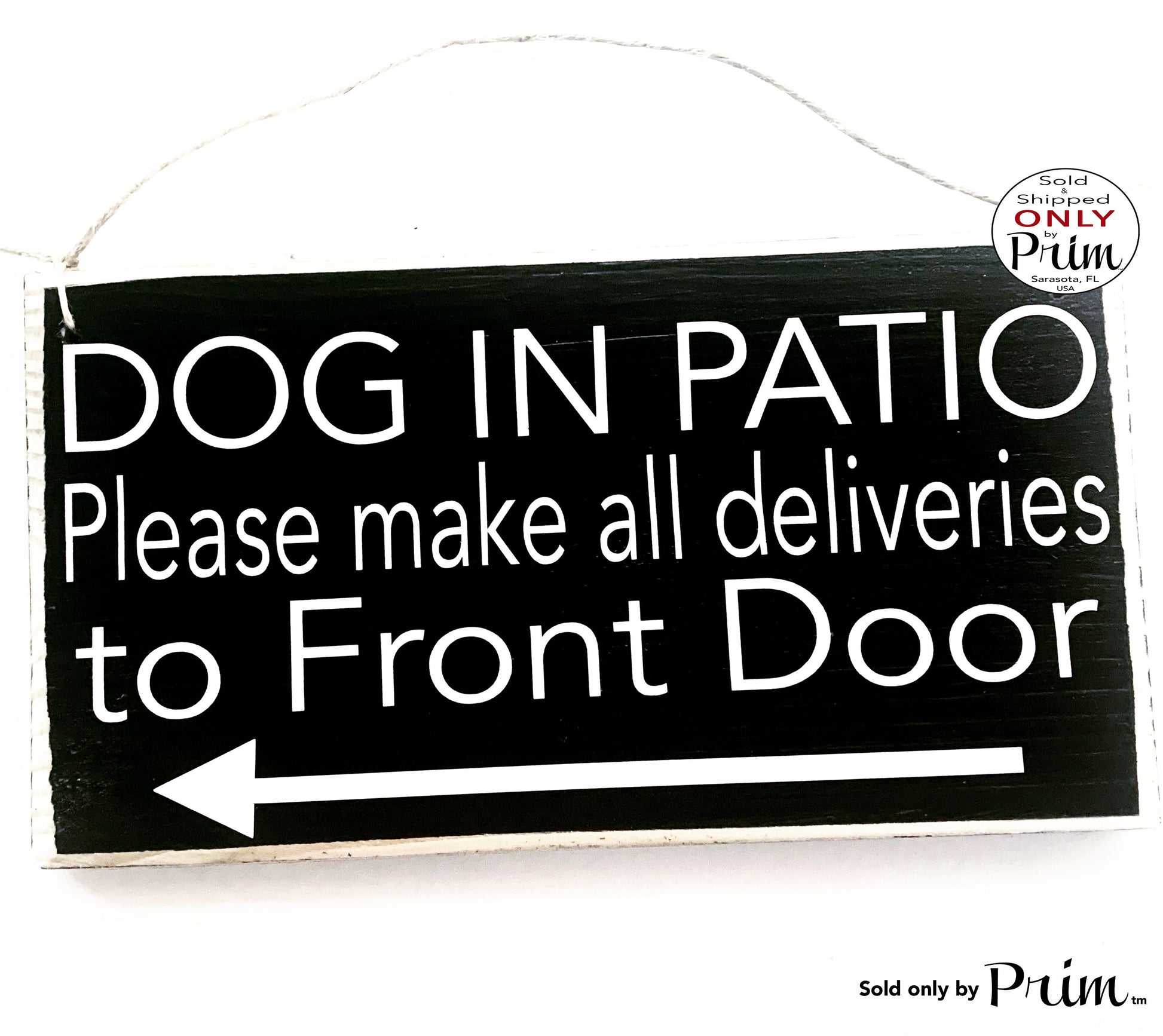 10x6 Custom Instruction Front Door Custom Wood Sign Business Corporate Deliveries Leave Packages Plaque Designs by Prim