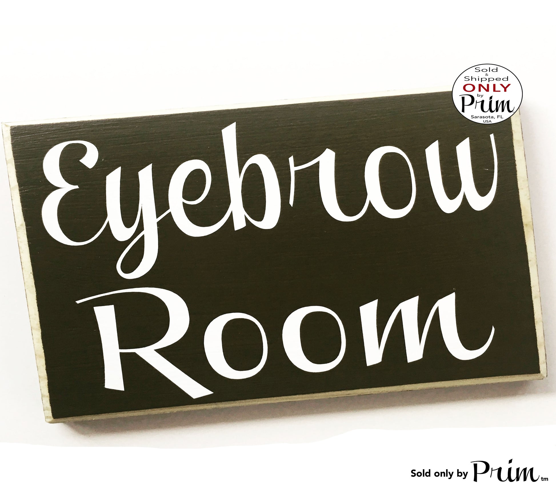 8x6 Eyebrow Room Custom Wood Sign Spa Do Not Disturb Facial Treatment Waxing Lashes Door Plaque