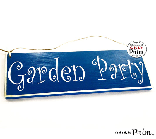 12x4 Garden Party Custom Wood Sign Welcome to Our Porch Patio Lanai Home Simple Living Wall Door Plaque