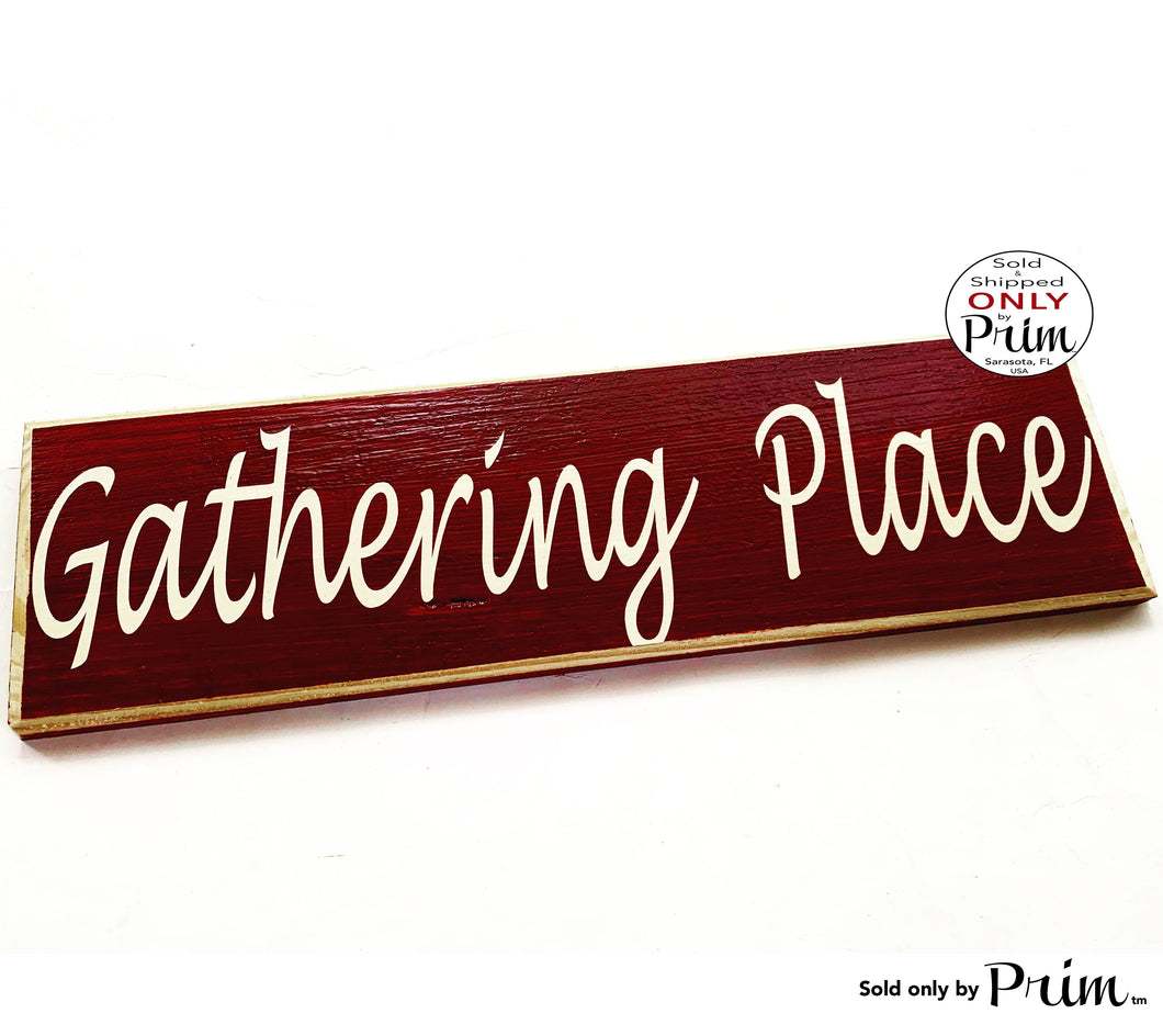 14x4 Gathering Place Custom Wood Sign Family Love Home Sweet Home Porch Living Garden Front Door Wall Dining Welcome Plaque
