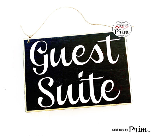 8x6 Guest Suite Custom Wood Sign | Welcome Suite Guest Quarters Cottage Bed and Breakfast AirBnb Wall Door Plaque | Guest Room Door Sign