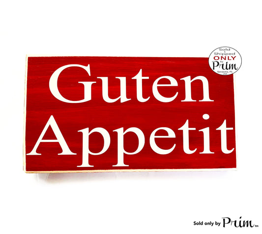 10x6 German Guten Appetit Custom Wood Sign Dining Kitchen Kuche Willkommen Biergarten Deutschland Oktoberfest Dinner Wall Door Plaque 