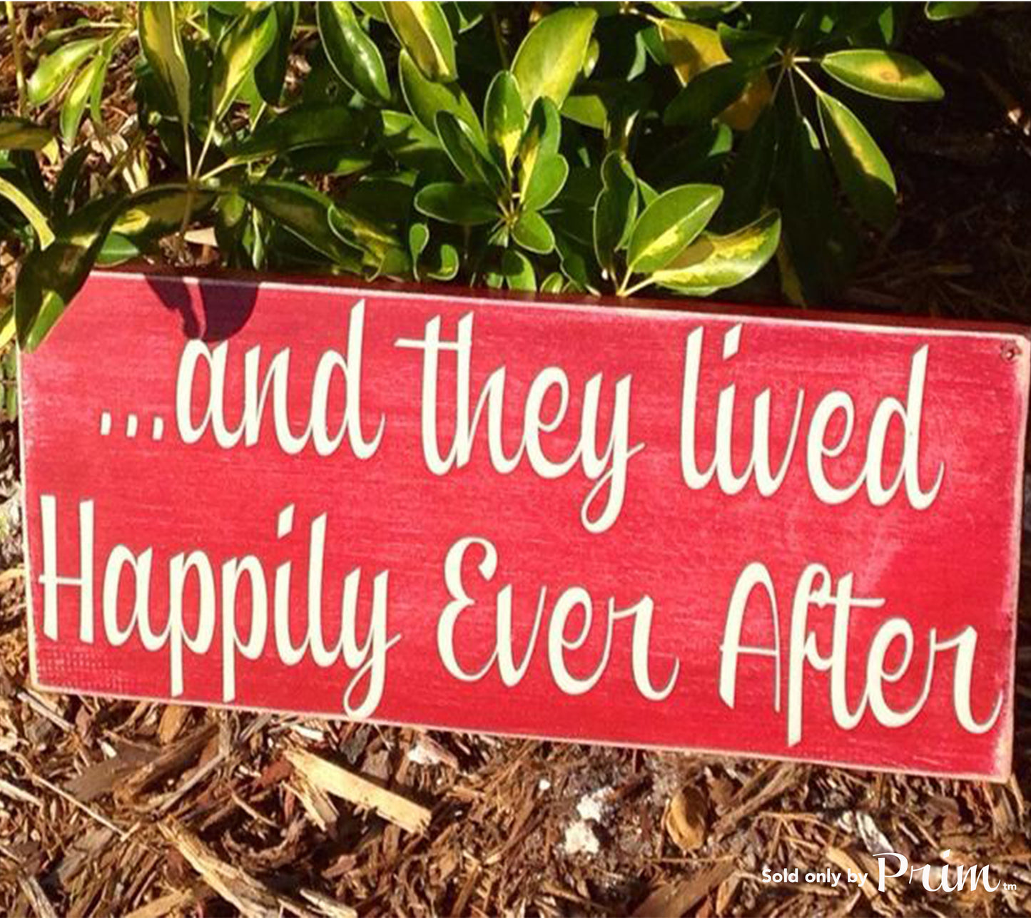 Happily Ever After Custom Wood Sign Love Wedding Life Anniversary Story Time Fairy Tale