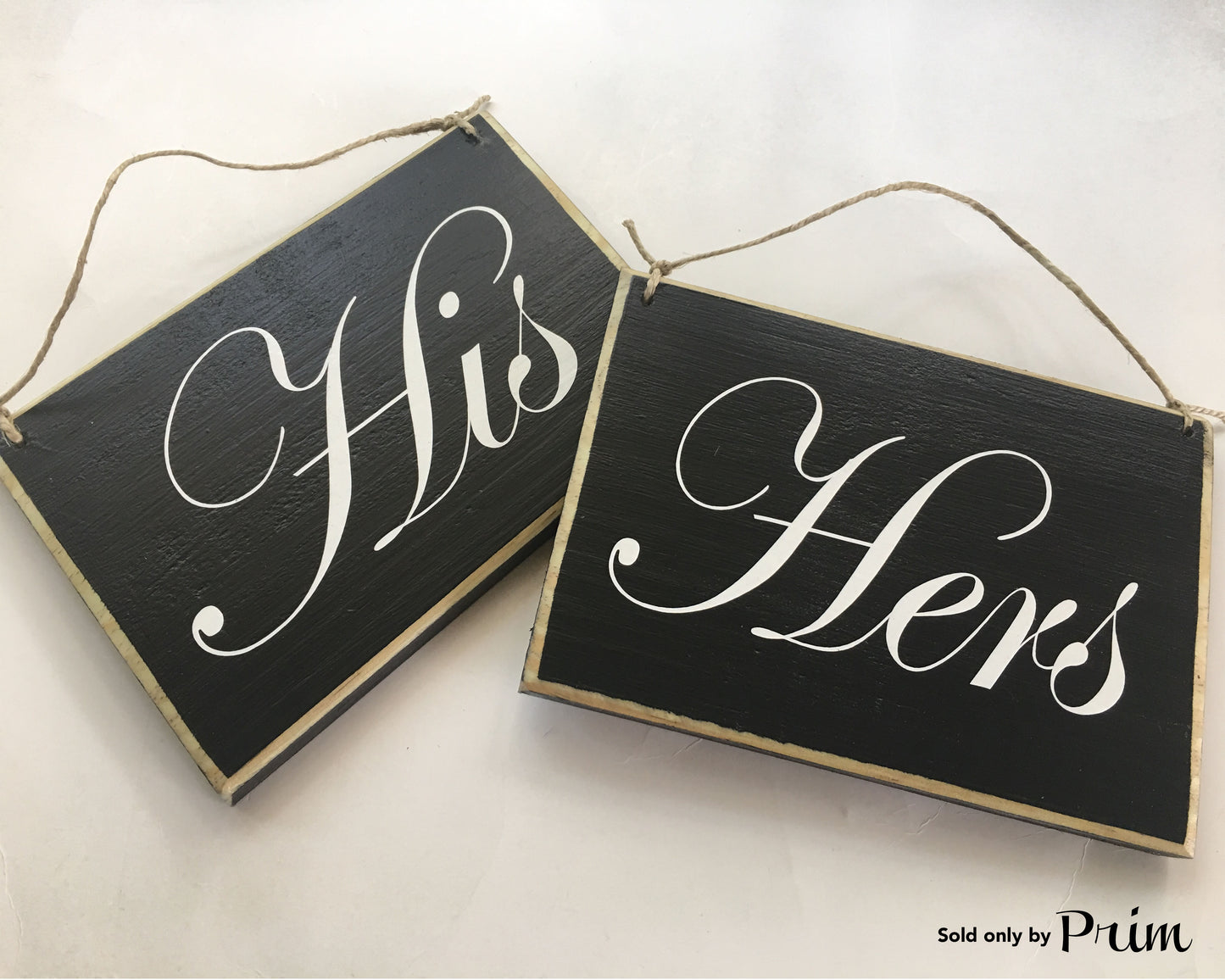 8x6 His / Hers Wood Sign (Set or 2)