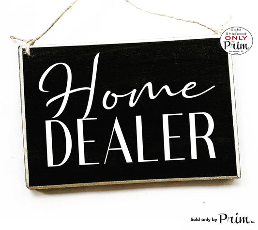 Designs by Prim 8x6 Home Dealer Custom Wood Sign | Real Estate Agent Out Showing Homes Realtor Office Home Mortgage Broker Closing Welcome Door Plaque