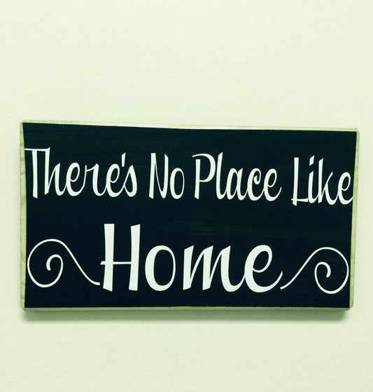 12x6 There's No Place Like Home Wood Welcome Sign