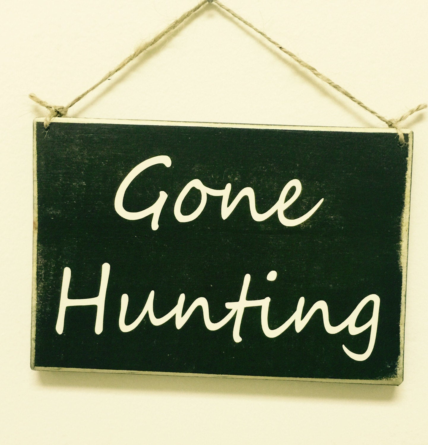 8x6 Gone Hunting Wood Man Cave Sign