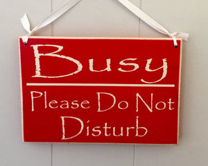 8x6 Welcome Busy Wood Sign