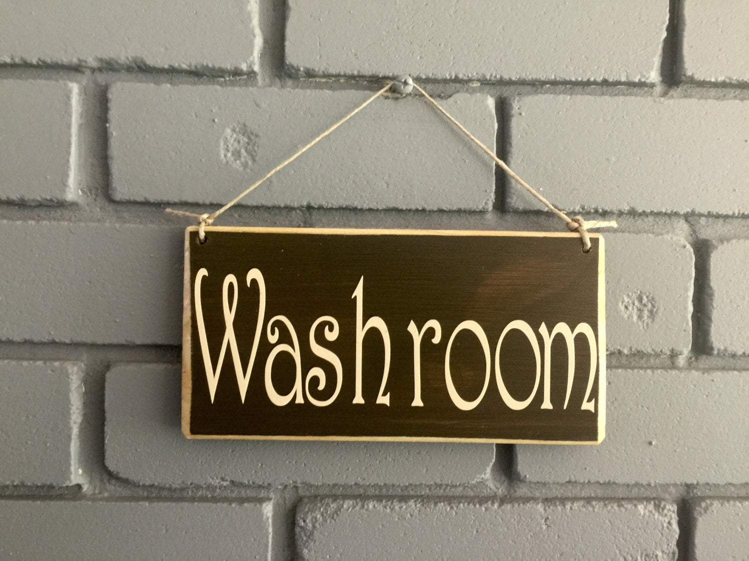 10x6 Washroom Custom Bathroom Restroom Bath Wooden Sign