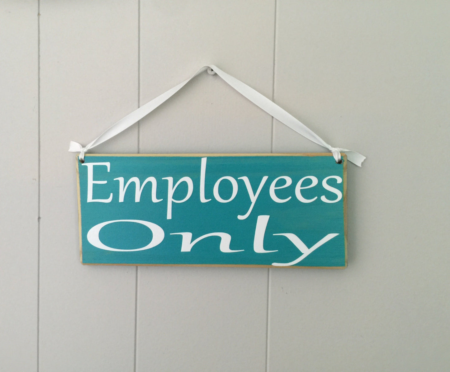 Employees Only Business Office Custom Wooden Sign