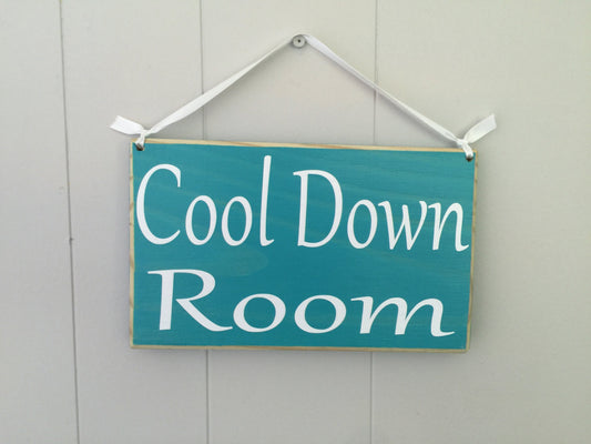 8x6 Cool Down Room Wood Spa Service Sign