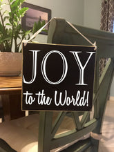 Load image into Gallery viewer, 8x8 Joy to World Wood Sign