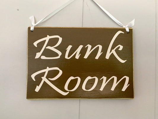 8x6 Bunk Room Wood Kids Children Cottage Cabin Airbnb Sign
