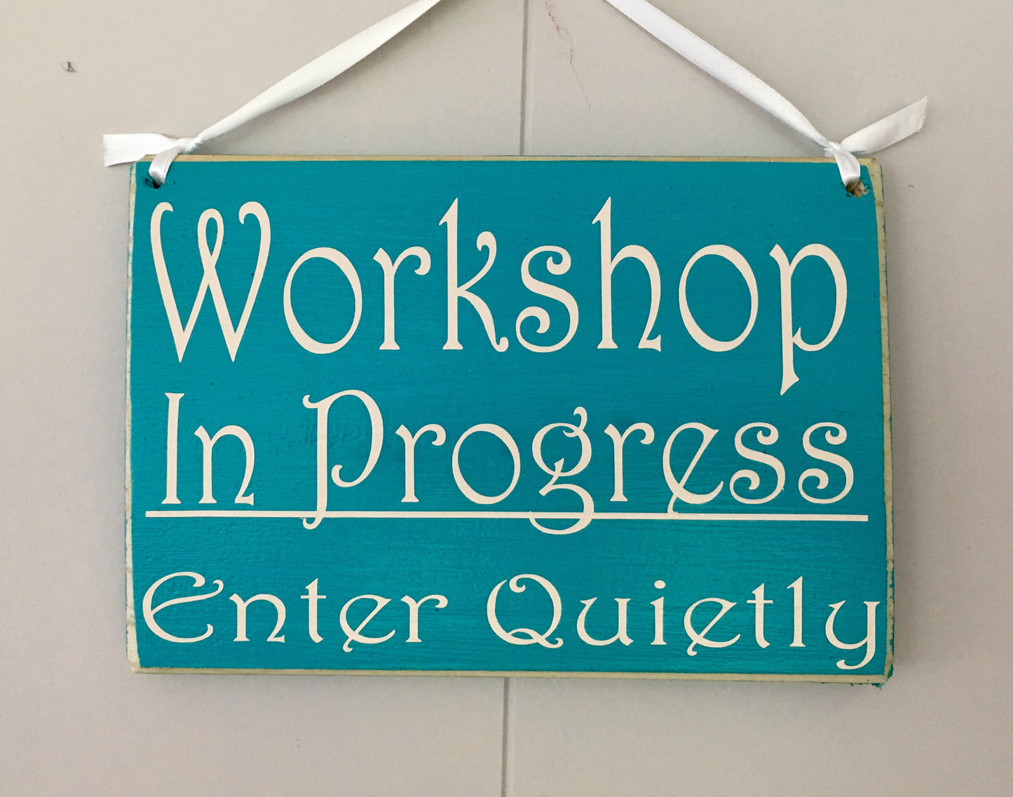 10x8 Workshop In Progress Wood In Session Sign