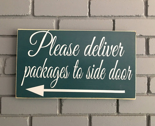 14x8 Delivery Custom Personalized Wood Packages Business Sign