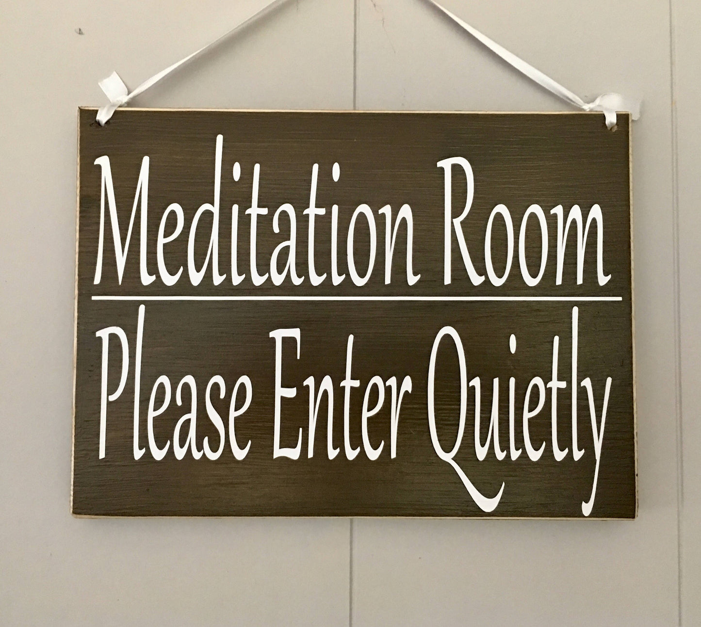 10x8 Meditation Room Wood Namaste Ohm Om Sign