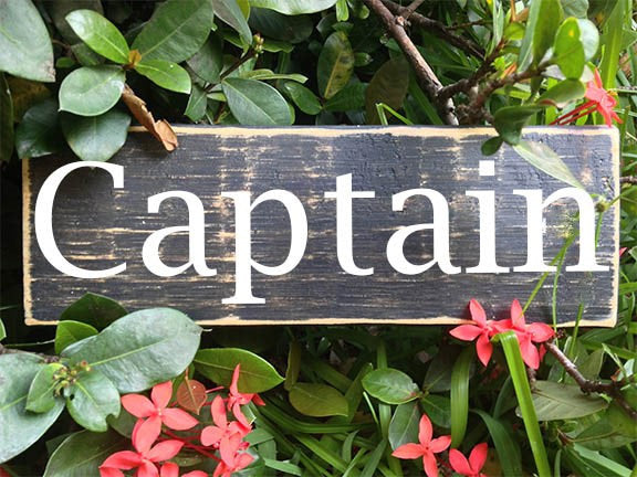 10x4 Captain Custom Wooden Sign