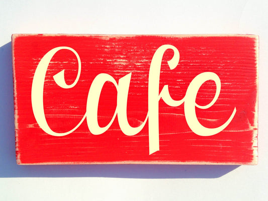 10x6 Cafe Wood Barista Coffee Shop Sign