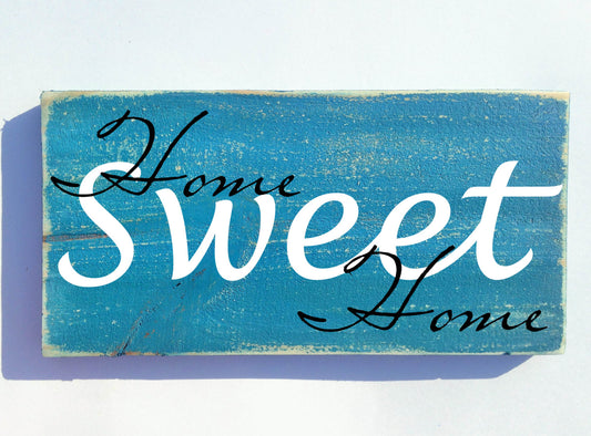 12x6 Home Sweet Home Wood Family Sign