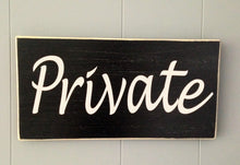 Load image into Gallery viewer, 14x8 Private Wood Business Sign