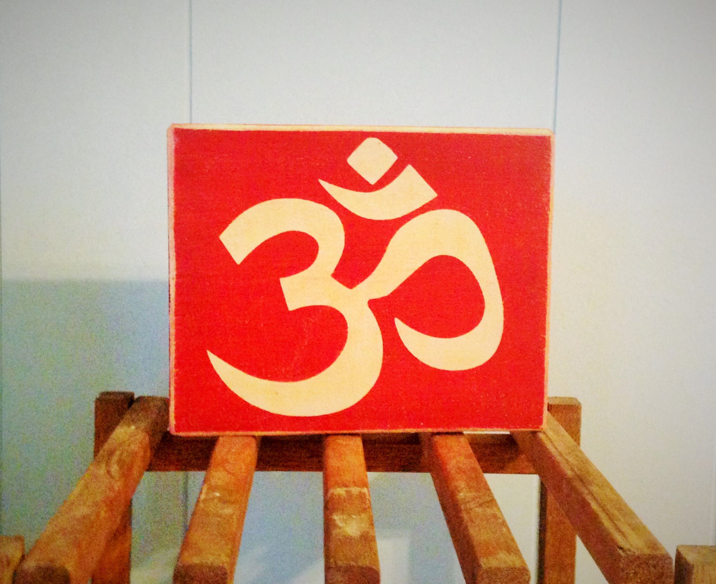 8x8 Om Namaste Symbol Wood Sign