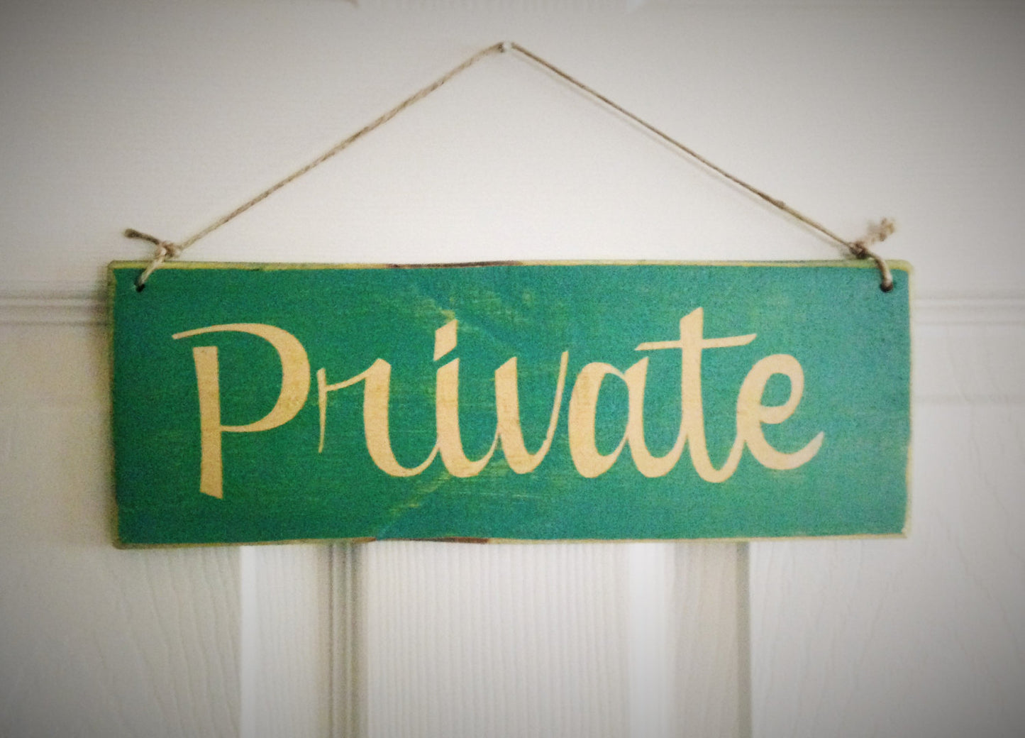 12x4 Private Wood Business Sign