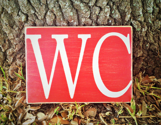 8x6 WC Wood Sign