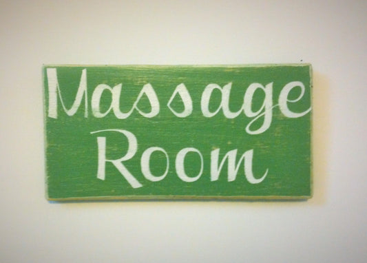 10x4 Massage Room Wood Spa Service Sign
